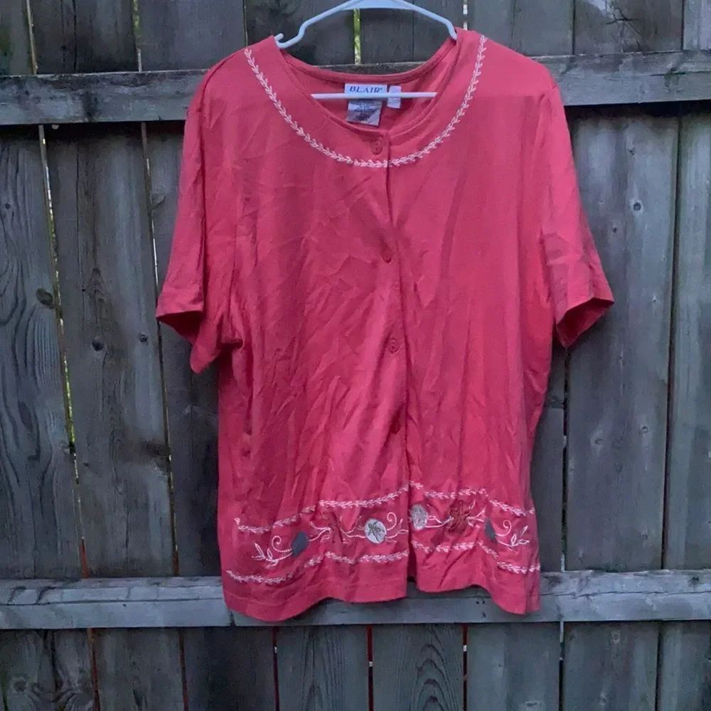 Blair Beach Inspired Button down top sz. 2XL